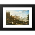 thumbnail image 2 of Jacob de Heusch 24x16 Black Modern Framed Museum Art Print Titled - The Campo Vaccino, Rome, 2 of 5