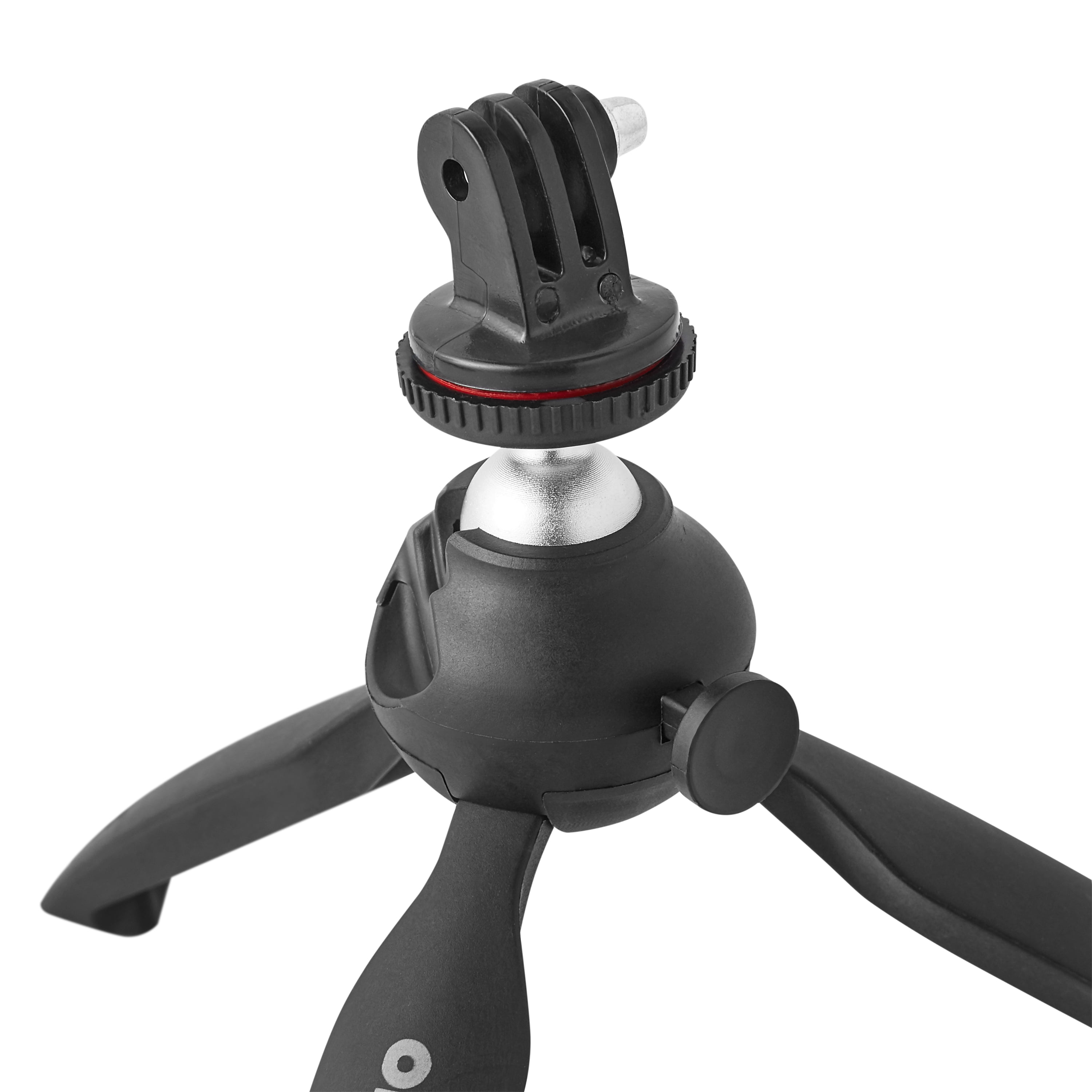 Onn. Adjustable Mini Tripod Stand for Cameras/GoPros/Smartphone