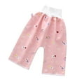 thumbnail image 2 of uublik Baby Pants Comfy Diaper And Leakproof Elastic Waist Loose Trousers Hot Pink, 2 of 3