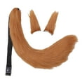 thumbnail image 4 of Ensemble 3 Pcs Oreilles et Queue en Peluche Réglables pour Carnaval Halloween Robe Femmes Filles Marron, 4 of 10