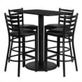 thumbnail image 1 of Bowery Hill 5 Piece Rectangular Laminate Table Set in Black, 1 of 1