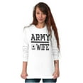 thumbnail image 4 of US Army Wife Military Star Logo Women Plus Size Long Sleeve Tee Brisco Brands 2X, 4 of 5