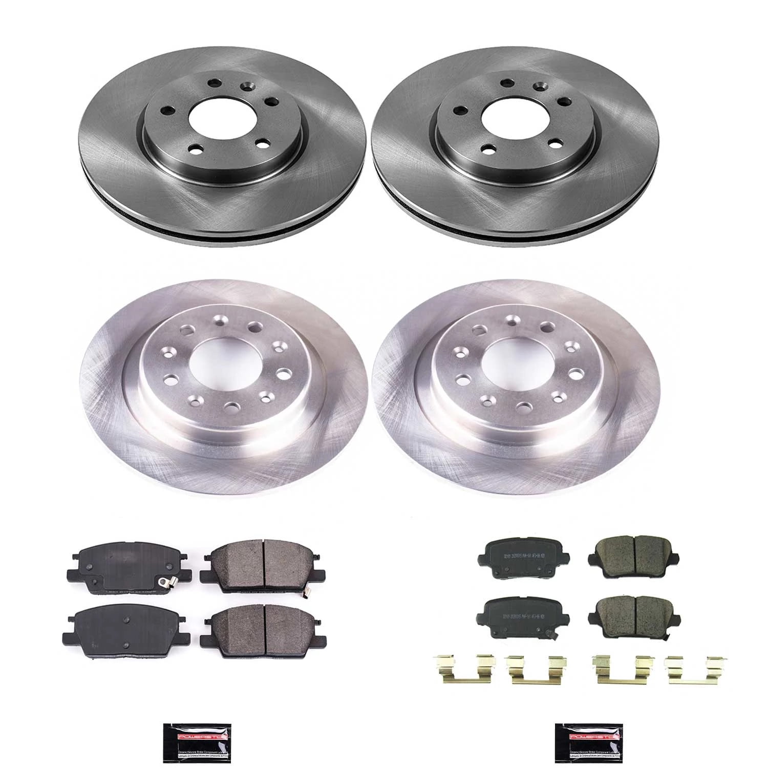 PowerStop Front and Rear Stock Replacement Brake Pad and Rotor Kit Fits: BUICK Select Models KOE8689