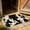 Black, variant on Xheghe Cow Print Farmhouse Bathroom Mat - Soft Absorbent Non-Slip Rug for Laundry Room, Entryway, and Indoor Decor
