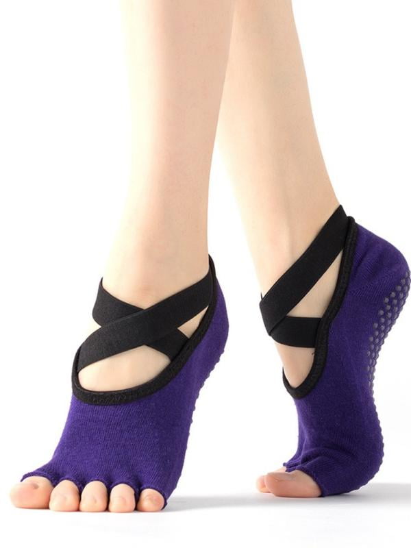 Catlerio Women's Bellarina Half Toe Grip NonSlip for Ballet, Yoga