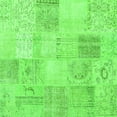 thumbnail image 1 of Ahgly Company Indoor Square Patchwork Green Transitional Area Rugs, 7' Square, 1 of 1
