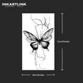 thumbnail image 4 of shiyou-Tattoo Tech, 2 Sheets Medium Semi Permanent Tattoo, Adult Art Design Temporary Tattoos, Lasts 1-2 Weeks, Waterproof, Realistic Look, No Adhesive, No Reflection (Butterfly Texture Design), 4 of 4