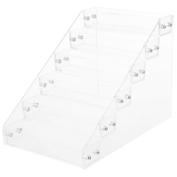 LEORX 1Pc Acrylic Nail Polish Organizer Stand with Multi Layer Design for Nail Tool Storage