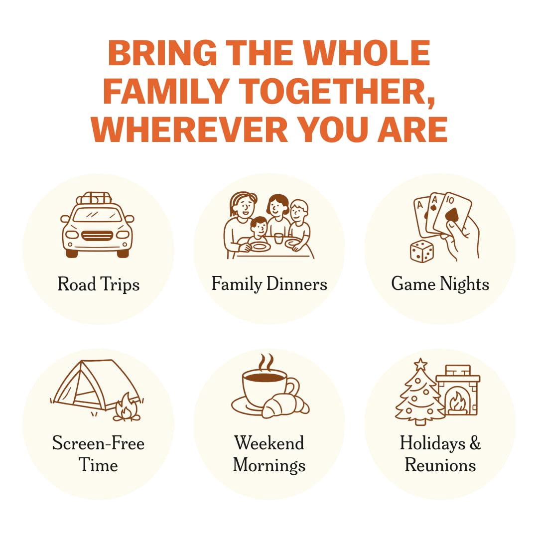 Family Edition 150 Conversation Cards Card Game, Family Game Night, Dinners, and Gatherings, Prompts for Meaningful Connections