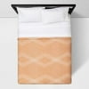 Full/Queen Modern Apricot Oversized Reversible Jacquard Coverlet - 94 X 96