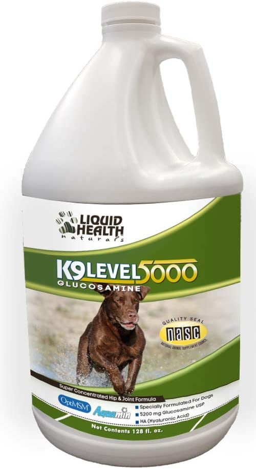 LIQUIDHEALTH K9 Glucosamine for Dogs Level 5000 Liquid Vitamin Joint
