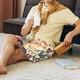 thumbnail image 5 of Fotbe Floral With Birds And Fantasy Flowers Pantalones Cortos de Pijama para Hombre, Ropa de Dormir, Pantalones de Pijama Cortos para Hombre-3X-Large, 5 of 6