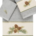 thumbnail image 2 of Linum Home Textiles 3-Pieces Nature Turkish Cotton Embellished Towel Set, 27" x 54", Gray, 2 of 9
