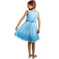 thumbnail image 2 of Elsa 2 Robe de Princesse Déguisement Reine pour Filles Sans Manches Flocon de Neige Imprimé Cosplay Fête de Neige Robe de Princesse, 2 of 6
