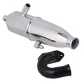 thumbnail image 3 of 1 paquete de tubo de 1:10 RC coche doble tubo de accesorio pieza de motor de camión con codo para HSP RC Hobby modelo coche, , Zulema Tubo de escape de coche RC, 3 of 8