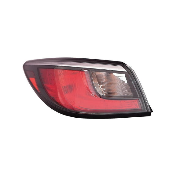 KAI New CAPA Certified Standard Replacement Driver Side Outer Tail Light Assembly, Fits 2016-2019 Toyota Yaris Sedan