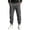 Dark Gray, variant on Vhkiploz Plus Size Taper Cuffes Trousers for Men's Solid Color Drawstring Daily Joggers Running Hiking Travel Pants