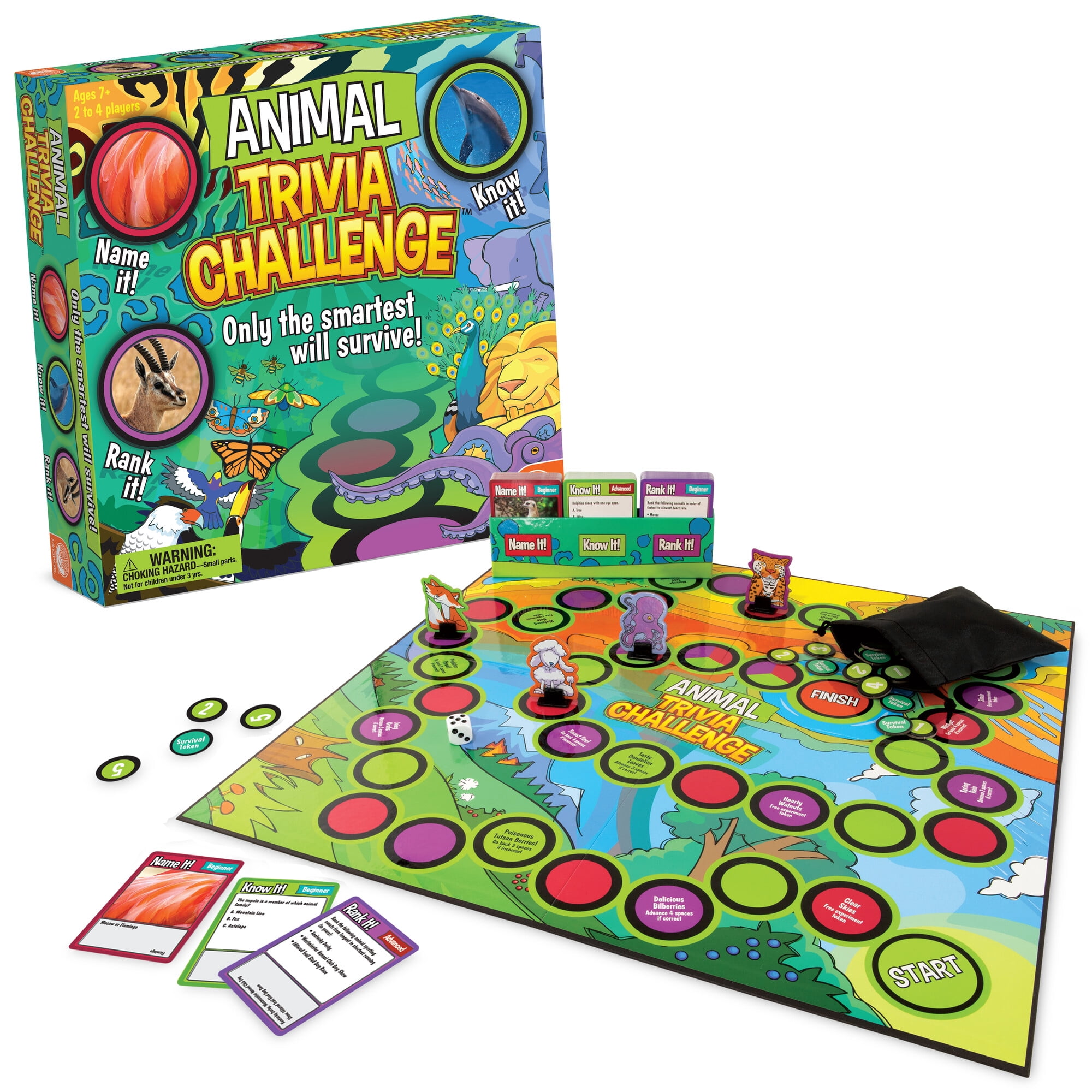 MindWare Animal Trivia Challenge Game, 2 to 4 Players
