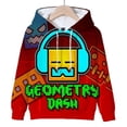 thumbnail image 4 of Sudadera con capucha para hombre Game Geometry Dash con estampado gráfico 3D, moda urbana de otoño para niño, sudadera informal de manga larga de gran tamaño, 4 of 4