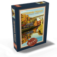 thumbnail image 2 of MyPuzzle - Cuyahoga Valley - Train Journey Through Autumn, Vintage Travel Poster - Premium 1000 Piece Jigsaw Puzzle for Adults, 2 of 6