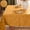 Ginkgo Leaves-Amber, variant on Tablecloth 52 x 52 Inch Waterproof Wrinkle Free Autumn Ginkgo Leaves Jacquard Fabric Table Cloths for Fall Thanksgiving Harvest, Dining Party Decoration, Rusty