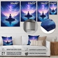 thumbnail image 4 of Designart "Greeting the Mountains with "Namaste" I" Landscape Mountains Metal Wall Art Prints, 4 of 5
