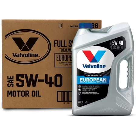 (3 pack) Valvoline European Vehicle Full Synthetic 5W-40 Motor Oil 5 Quart, Case of 3