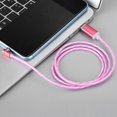 thumbnail image 5 of Cable de carga magnética portátil de 1 m con iluminación luminosa USB para iOS (rosa), 5 of 5