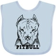 thumbnail image 3 of Inktastic Pitbull Sketch Portrait with Dog Breed Name Boys or Girls Baby Bib, 3 of 4