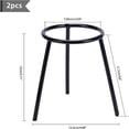thumbnail image 2 of Lab Bunsen Burner Cast Iron Support Stand Alcohol Lamp Tripod Holder Height Laboratory School Chemistry Equipment Gunmetal 11.7x12.4x13cm, 2 of 7