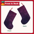 thumbnail image 2 of Salouo Black Dark Blue Purple Print Christmas Decorations Stockings 1 Pack 18'' Xmas Stockings Holiday Stocking Personalized Farmhouse Decor for Home Family Party Tree, 2 of 7