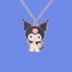 thumbnail image 1 of Collar de Hello Kitty Kawaii, anillo de Sanrio con personaje de Anime, cadena de clavícula plateada para parejas, accesorios ajustables, regalo de cumpleaños para mujer Dengxun unisex, 1 of 2