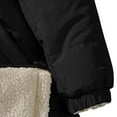thumbnail image 3 of Aueoeo Men's Quilted Coats Lined Jacket Stand Collar Full Zip Jacket Thick Sherpa Warm Winter Outwear Multi Pockets Black X-Large, 3 of 8