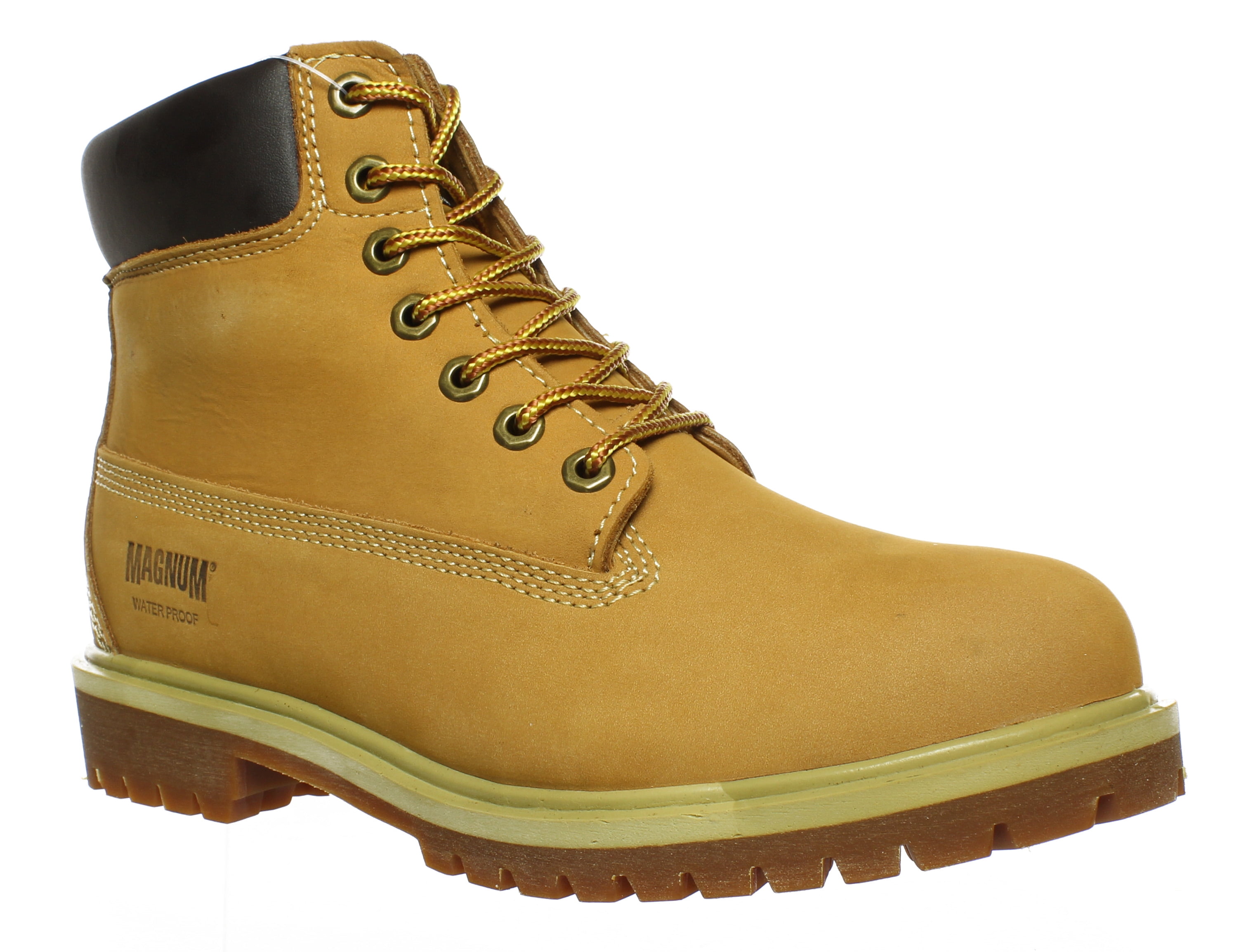 Magnum Mens Foreman 6-Inch Wheat Tan Nubuck Work Boots - Walmart.com