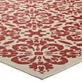 thumbnail image 4 of Modway Ariana Vintage Floral Trellis 4x6 Indoor and Outdoor Area Rug in Red and Beige, 4 of 9