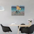 thumbnail image 2 of Mermaid Bathroom Wall Art I Hope You Dance Inspirational Quotes Pictures Canvas Prints Blond Hair Mermaid Ocean Painting Wall Decor Modern Artwork Home Decor for Girls Room Bedroom 16"x12", 2 of 6