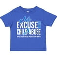 thumbnail image 3 of Inktastic No Excuse for Child Abuse April Child Abuse Prevention Month Boys or Girls Toddler T-Shirt, 3 of 5