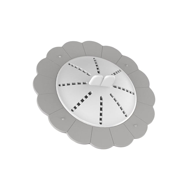 Toystoory Cubierta de drenaje de piso portátil extraíble desodorizante colorido fregadero filtro de baño reemplazo de accesorios de filtro de Juegos de accesorios de baño Gris blanco