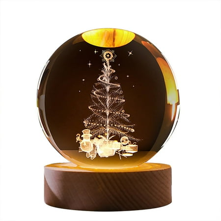 

KLFGJ Night Lights Christmas Crystal Lamp Night Lights Astronaut Planet Globe 3D Solar System With LED Light Base Astronomy Gift Lamp Birthday Gift Lamps For Mother Girlfriend