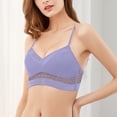 thumbnail image 2 of Eashery Juniors' Seamless Convertible Bra No Steel Ring Everyday Bra Push Up Bra Purple S, 2 of 4