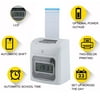 960SP Practical LCD Display LCD Automatic Paper Card Employee Attendance time punch clock Payroll Recorder;Time Clock Bundle with 50-Cards(White)