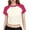 Hot Pink 1, variant on Kaemgyyd Crop Tops for Women Colorblock Crew Neck Slim Fitted T Shirts Casual Short Sleeve Going out Tops Streetwear