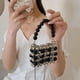 thumbnail image 4 of Bolso bandolera de perlas Bolso clutch con cuentas blancas Bolso bandolera de perlas, 4 of 5