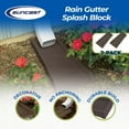 thumbnail image 2 of Suncast Outdoor Decorative Rain Gutter Downspout Splash Block, Java (2 Pack), 2 of 7