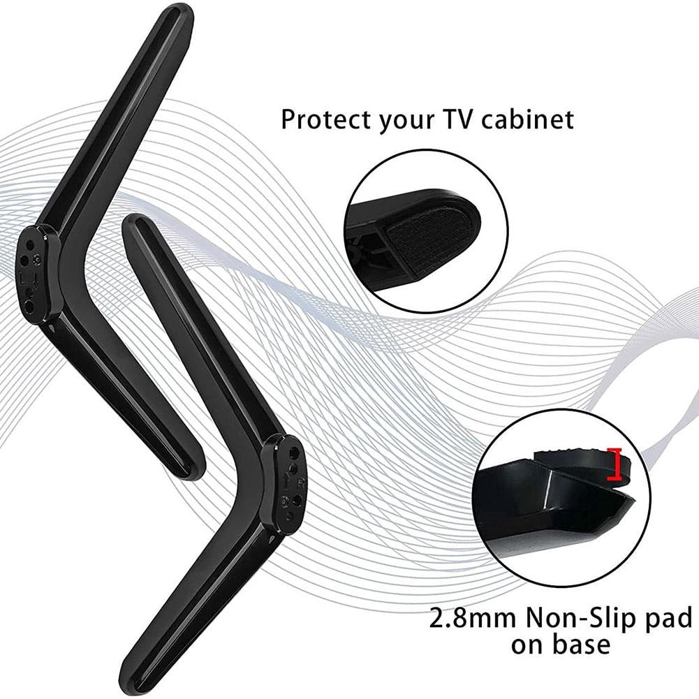 Universal TV Stand Legs for 32-55 Inch TVs, Easy Install Replacement Base, Plastic