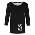 thumbnail image 4 of LiMoi Womens Summer Tops Casual Cheap Womens Plus Size Tops 3/4 Sleeve Oversized Top T Shirts for Women Graphic Tee New & Trending, 4 of 4