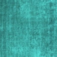 thumbnail image 1 of Ahgly Company Indoor Square Oriental Turquoise Blue Industrial Area Rugs, 3' Square, 1 of 4