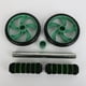 thumbnail image 3 of Rueda abdominal de dos ruedas, dispositivo para abdominales, equipo de fitness para bajar de peso (verde), 3 of 8