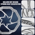 thumbnail image 3 of BUCKLOS 140mm 160mm 180mm 203mm MTB Disc Brake Rotor with 6 Bolts, Bicycle Brakes Stainless Steel Rotors M5 Screws, Opposite Hole Distance 44mm, fit Mountain Road Bikes MTB BMX, 3 of 8