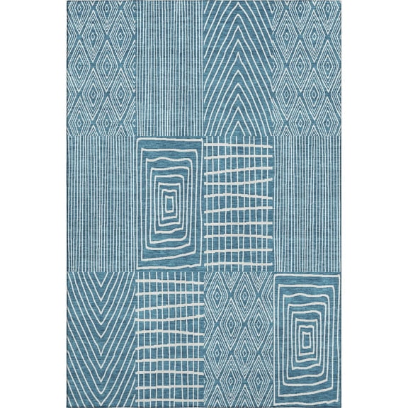 Dalyn Rugs Premium Machine Washable Mayfield AMF990 Teal 3' x 5' Rug